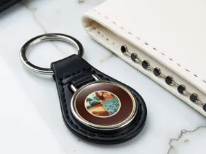 BMW Portachiavi Coach Stile Top Bordo Drift